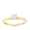 Thumbnail Image 1 of Engagement Ring 18ct Yellow Gold 0.25ct Diamond Four Claw Solitaire Diamond Ring