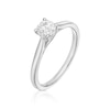 Thumbnail Image 2 of Engagement Ring 18ct White Gold 0.50ct Diamond Four Claw Solitaire Diamond Ring