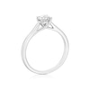 Thumbnail Image 3 of Engagement Ring 18ct White Gold 0.50ct Diamond Four Claw Solitaire Diamond Ring