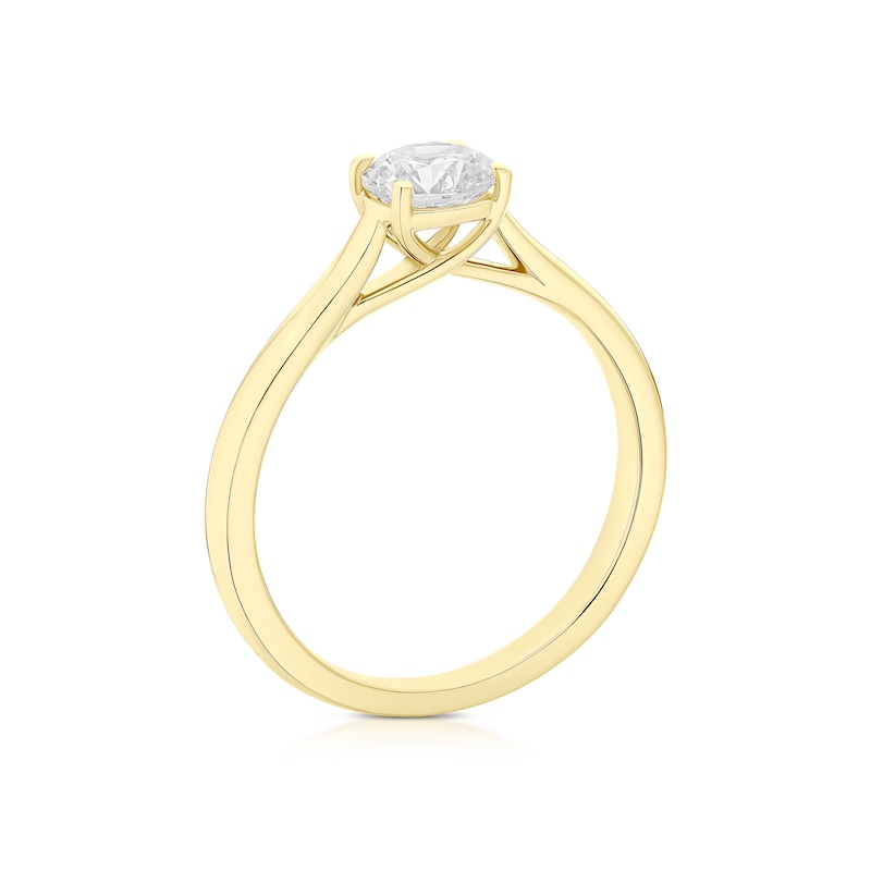 Main Image 3 of Engagement Ring 18ct Yellow Gold Solitaire 0.70ct Diamond Ring