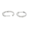 Thumbnail Image 2 of 9ct White Gold 15mm 0.25ct Diamond Graduated Hoop Earrings