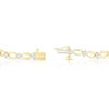 Thumbnail Image 3 of 9ct Yellow Gold 0.50ct Diamond Clover Station Link Line Bracelet