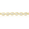 Thumbnail Image 2 of 9ct Yellow Gold 0.50ct Diamond Oval Link Line Bracelet