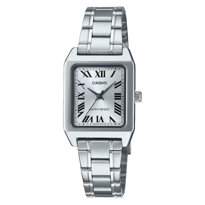 Main Image 1 of Casio LTP-B150D-7BEF Classic Analogue Rectangular White Dial & Stainless Steel Watch