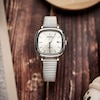 Thumbnail Image 2 of Casio LTP-B166D-7AVEF Classic Analogue White Square Dial Stainless Steel Bracelet Watch
