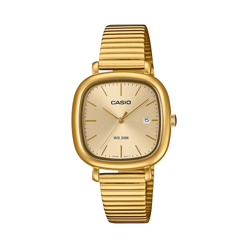 Main Image 1 of Casio LTP-B166G-9AVEF Classic Analogue Square Dial Gold-Tone Bracelet Watch