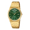 Thumbnail Image 1 of Casio MTP-B146G-3AVEF Classic Analogue Green Dial Golden Bracelet Watch