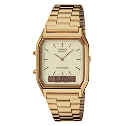 Casio AQ-230GA9DMQYES Vintage Gold Tone Bracelet Watch