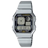 Thumbnail Image 1 of Casio A130WE-1AEF Retro Vintage Black Square Dial & Stainless Steel  Watch