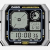 Thumbnail Image 3 of Casio A130WE-1AEF Retro Vintage Black Square Dial & Stainless Steel  Watch