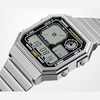 Thumbnail Image 4 of Casio A130WE-1AEF Retro Vintage Black Square Dial & Stainless Steel  Watch