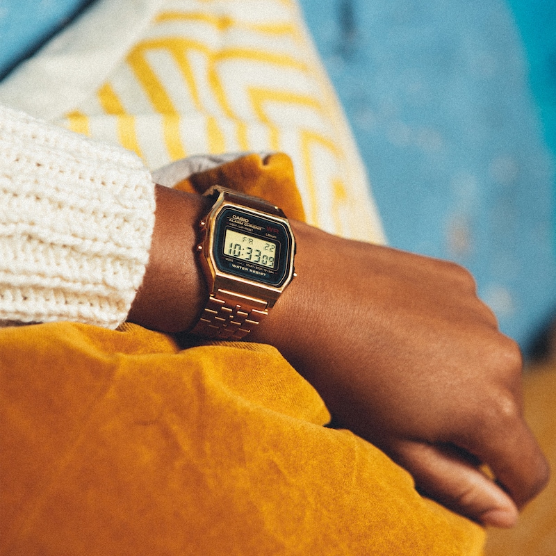 Main Image 3 of Casio A159WGEA-1EF Vintage Gold Tone Bracelet Watch