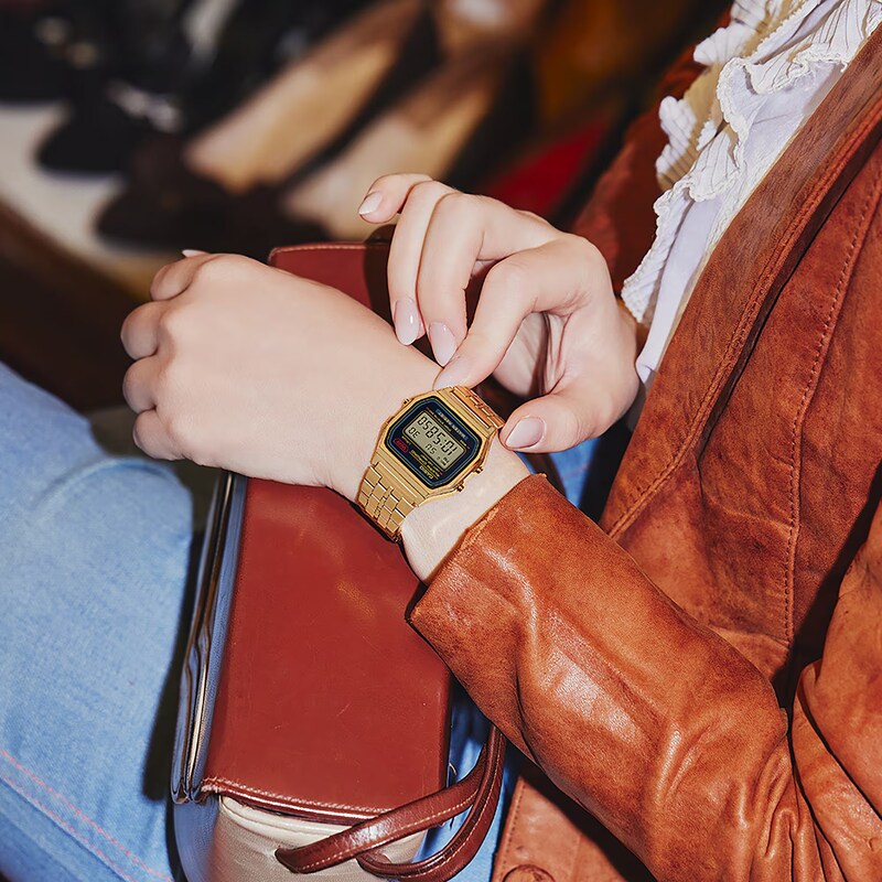 Main Image 7 of Casio A159WGEA-1EF Vintage Gold Tone Bracelet Watch