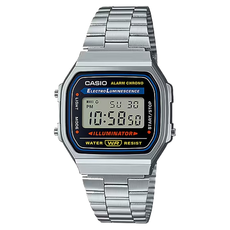 Main Image 1 of Casio A168WA-1YES Vintage Stainless Steel Bracelet Watch