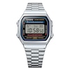 Thumbnail Image 2 of Casio A168WA-1YES Vintage Stainless Steel Bracelet Watch