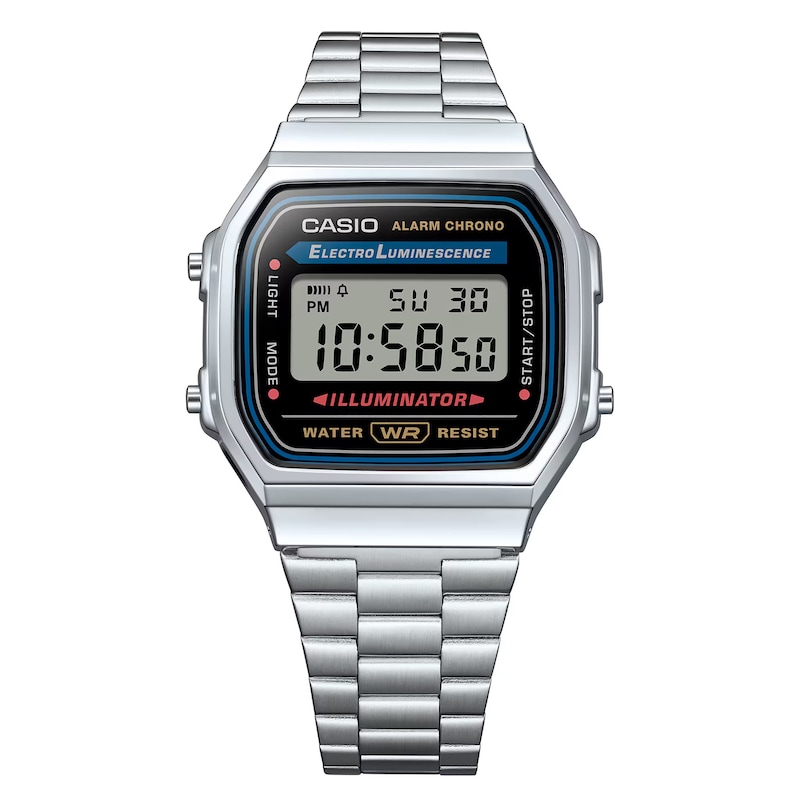 Main Image 2 of Casio A168WA-1YES Vintage Stainless Steel Bracelet Watch