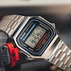 Thumbnail Image 9 of Casio A168WA-1YES Vintage Stainless Steel Bracelet Watch