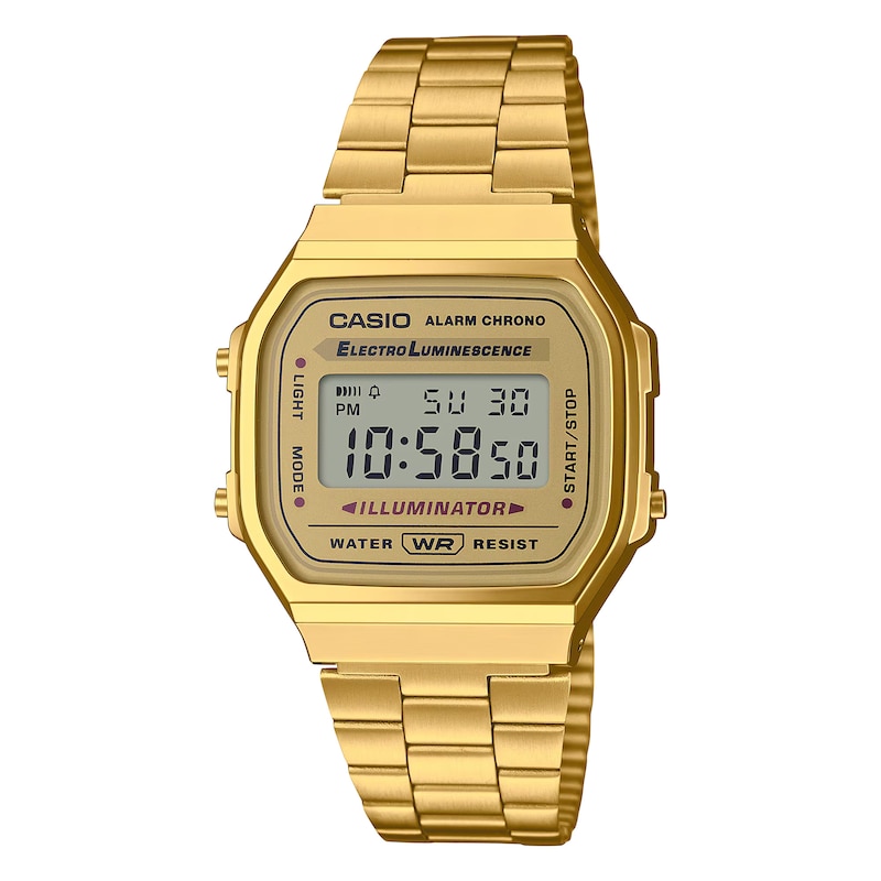 Main Image 1 of Casio A168WG-9EF Vintage Gold Tone Bracelet Watch