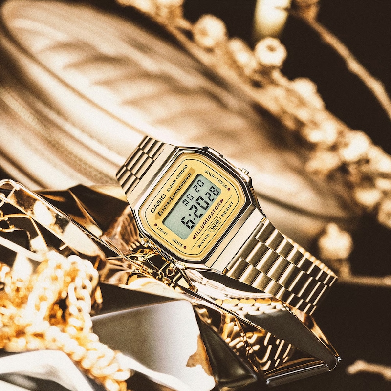 Main Image 2 of Casio A168WG-9EF Vintage Gold Tone Bracelet Watch