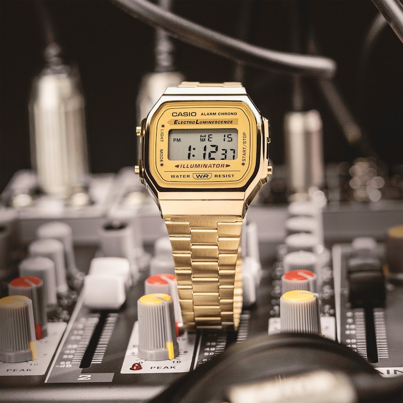 Main Image 3 of Casio A168WG-9EF Vintage Gold Tone Bracelet Watch