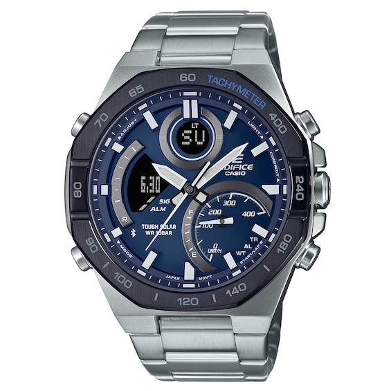 Men's Casio Edifice Ecb-950Db-2Aef Stainless Steel Bracelet Watch