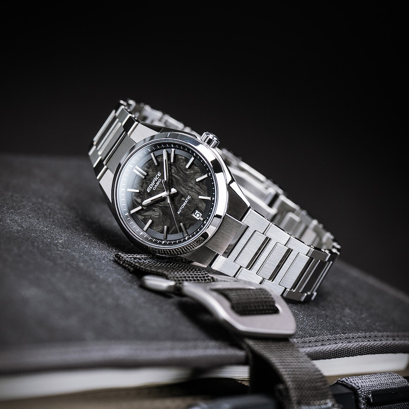 Main Image 7 of Casio Edifice EFK-100CD-1AEF Mechanical Black Dial & Bracelet Watch