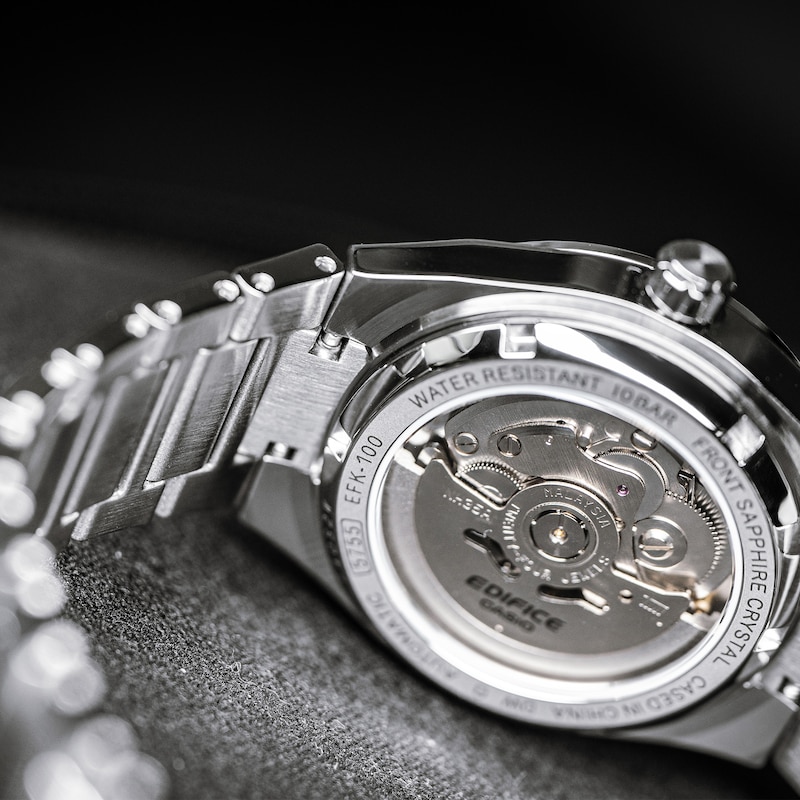 Main Image 8 of Casio Edifice EFK-100CD-1AEF Mechanical Black Dial & Bracelet Watch