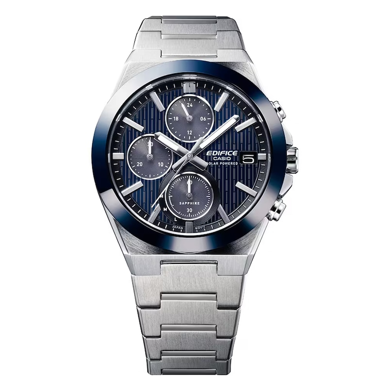 Main Image 2 of Casio Edifice EFS-S650D-2AEF Ceramic Bezel Blue Dial Stainless Steel Solar Watch