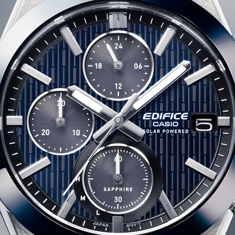Main Image 6 of Casio Edifice EFS-S650D-2AEF Ceramic Bezel Blue Dial Stainless Steel Solar Watch