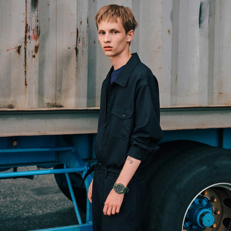 Main Image 10 of G-Shock GA-B010-3AER Analog Digital Series Black Dial & Green Resin Strap Watch