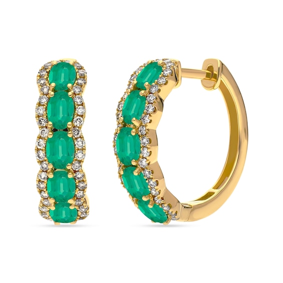 Le Vian 14ct Yellow Gold Costa Smeralda Emerald and Nude 0.4