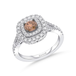 Le Vian Platinum 1ct Diamond Cushion Shaped Halo Ring