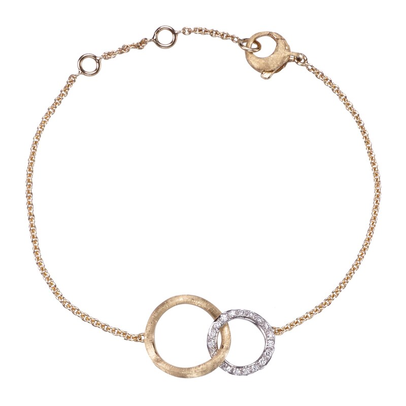 Marco Bicego Jaipur 18ct Gold 7 Inch 0.14ct Diamond Link Bracelet