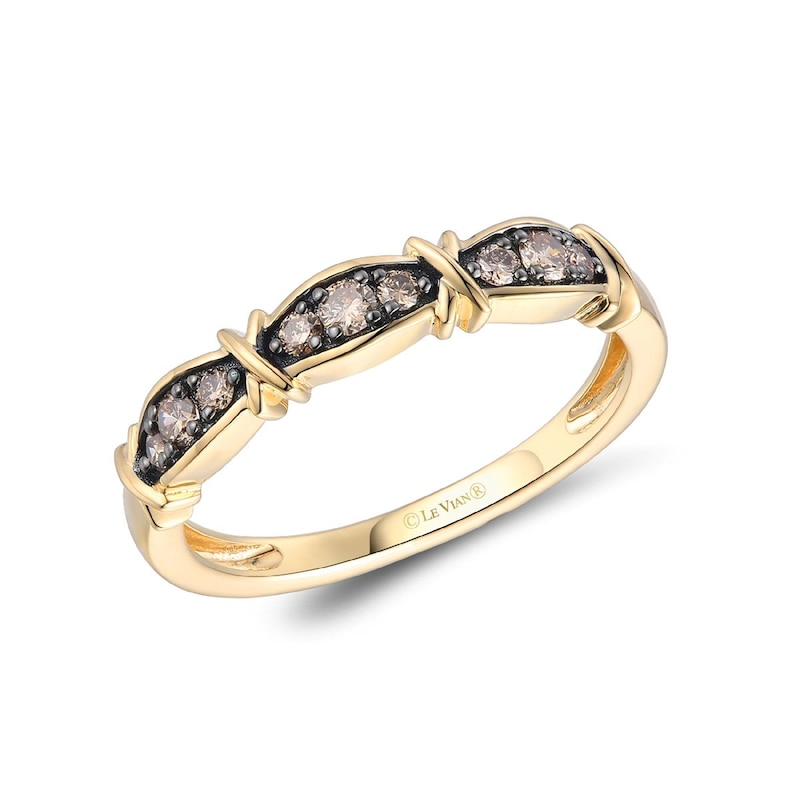 Main Image 1 of Le Vian Chocolatier 14ct Yellow Gold Chocolate 0.20ct Diamond Ring