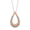 Thumbnail Image 1 of Le Vian 14ct Rose Gold Ombré Open 0.60ct Diamond Pendant