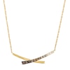 Thumbnail Image 1 of Le Vian 14ct Yellow Gold Chocolate & Nude 0.30ct Diamond Crossover Pendant