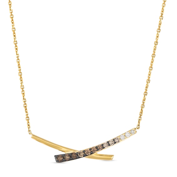 Le Vian 14ct Yellow Gold Chocolate and Nude 0.30ct Diamond C