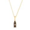Thumbnail Image 1 of Le Vian Chocolatier 14ct Yellow Gold Chocolate Smokey Quartz & Diamond Pendant