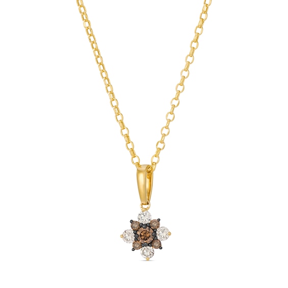 Le Vian 14ct Yellow Gold Chocolate and Nude 0.30ct Diamond P