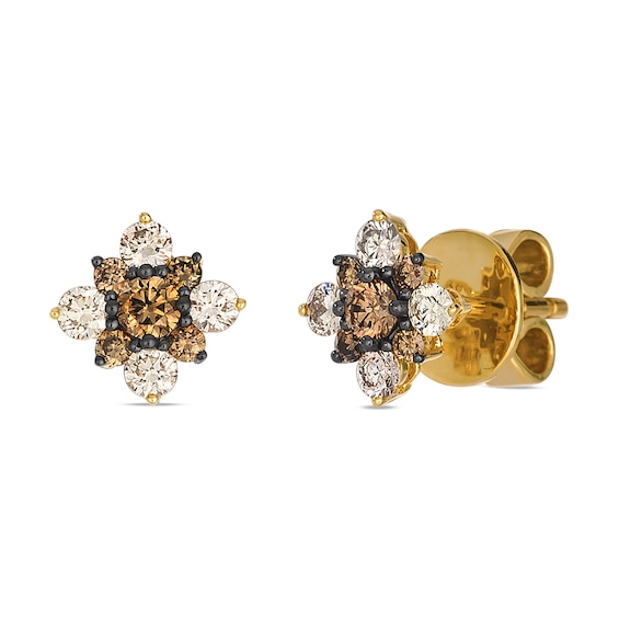 Le Vian 14ct Yellow Gold Chocolate and Nude 0.50ct Diamond S