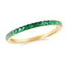 Thumbnail Image 1 of Le Vian Ombre 14ct Yellow Gold Emerald Ombré Eternity Ring