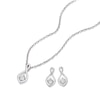 Thumbnail Image 2 of Sterling Silver 0.25ct Diamond Infinity Earring & Pendant Box Set