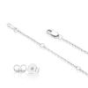 Thumbnail Image 3 of Sterling Silver 0.25ct Diamond Infinity Earring & Pendant Box Set