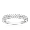 Thumbnail Image 1 of 9ct White Gold 0.33ct Diamond Two Row Ring