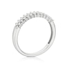 Thumbnail Image 3 of 9ct White Gold 0.33ct Diamond Two Row Ring
