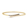 Thumbnail Image 1 of Le Vian 14ct Yellow Gold Chocolate & Nude 0.50ct Diamond Crossover Bangle