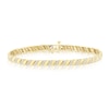 Thumbnail Image 1 of 9ct Yellow Gold 0.50ct Diamond Twist Tennis Bracelet