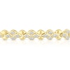 Thumbnail Image 2 of 9ct Yellow Gold 0.50ct Diamond Panther Link Line Bracelet