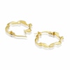 Thumbnail Image 2 of 9ct Yellow Gold Open Twist Hoop Earrings