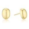 Thumbnail Image 1 of 9ct Yellow Gold Oval Domed Polished Stud Earrings